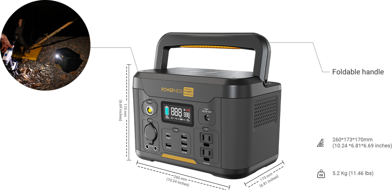 HoldPeak HP-J1000-US Portable Power Station, 1000W for Outdoor Camping -  HoldPeak Online